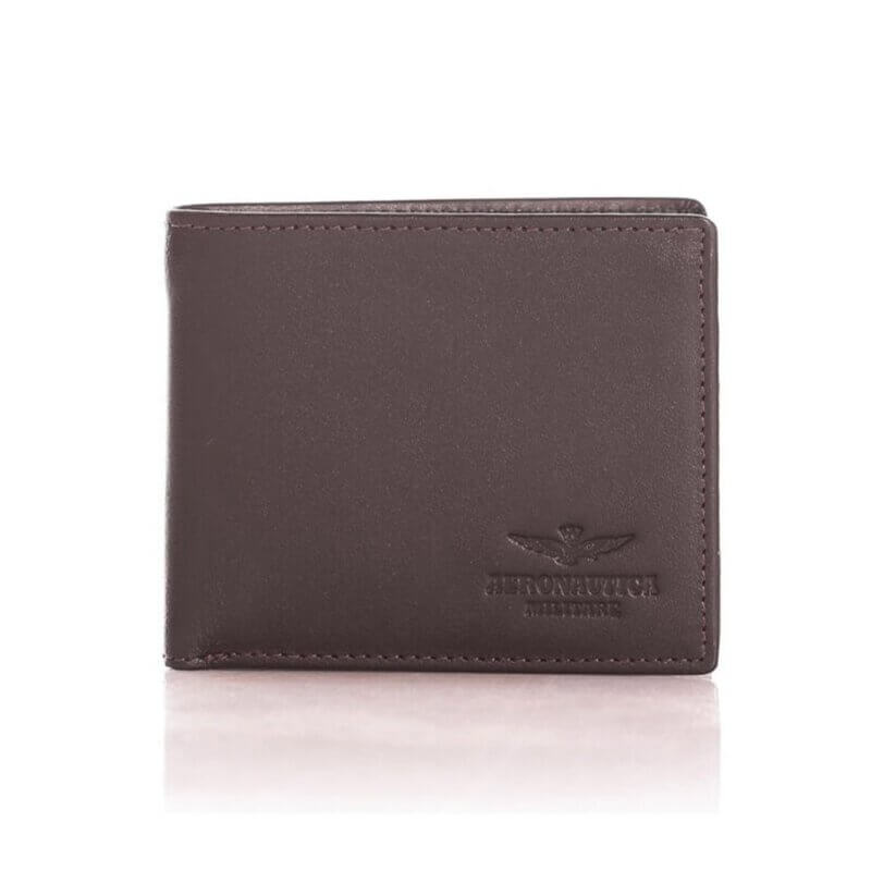 Aeronautica Militare Μικρό Δερμάτινο Πορτοφόλι AM-170 Καφέ