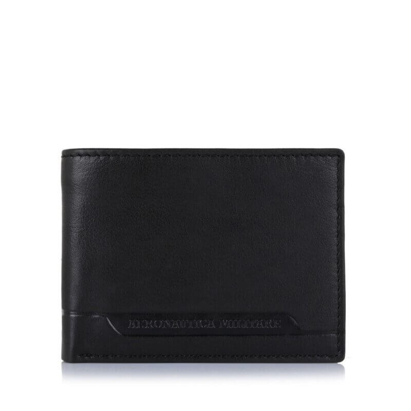 Aeronautica Militare Ανδρικό Δερμάτινο Πορτοφόλι Μαύρο AM-231 NERO