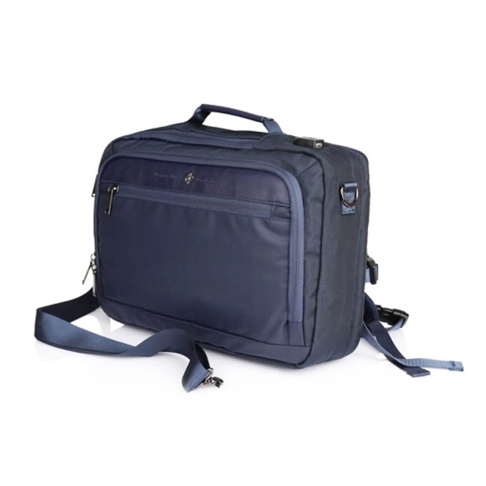 Beverly Hills Polo Club Ανδρικό Σακίδιο Πλάτης-Χαρτοφύλακας Μπλέ BH-1373