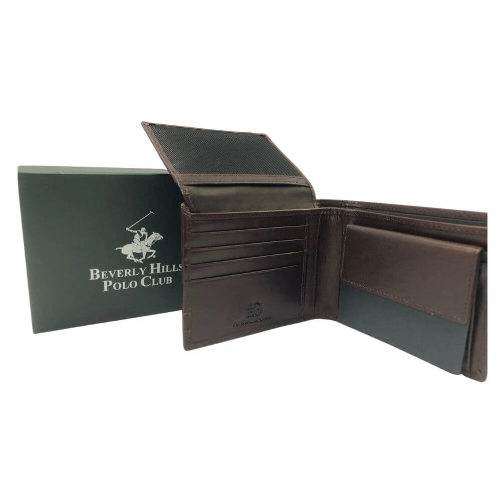 Beverly Hills Polo Club Ανδρικό Πορτοφόλι Καφέ BH-1743 CUOIO