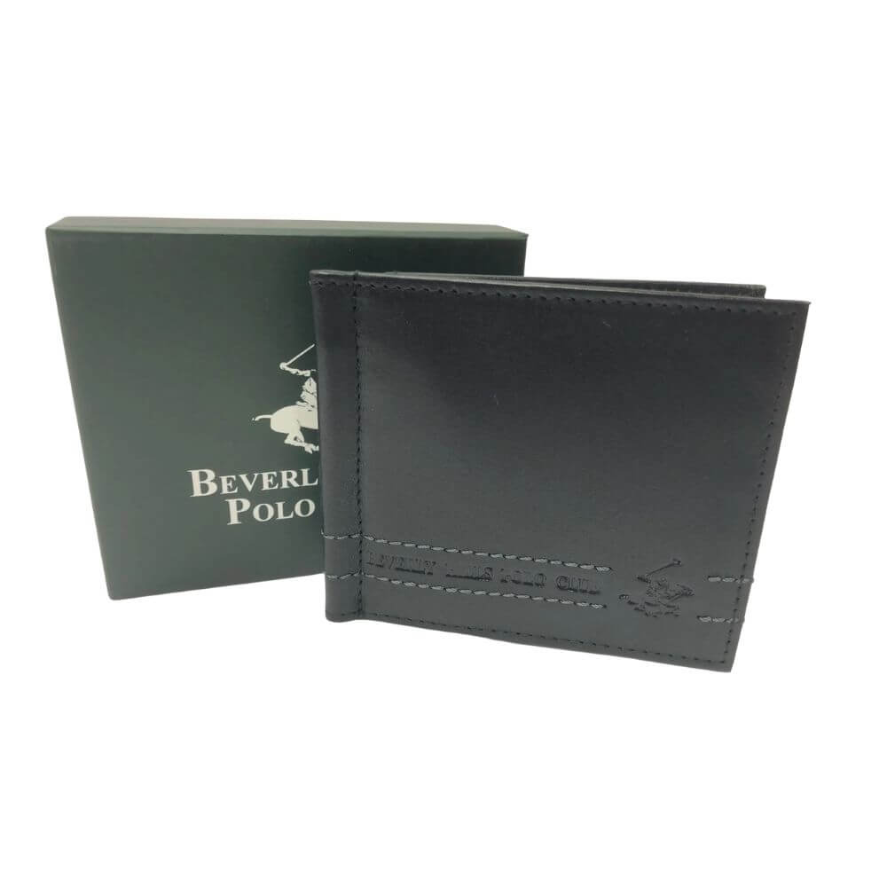 Beverly Hills Polo Club Ανδρικό Πορτοφόλι Για Κάρτες Μαύρο BH-1745 NERO