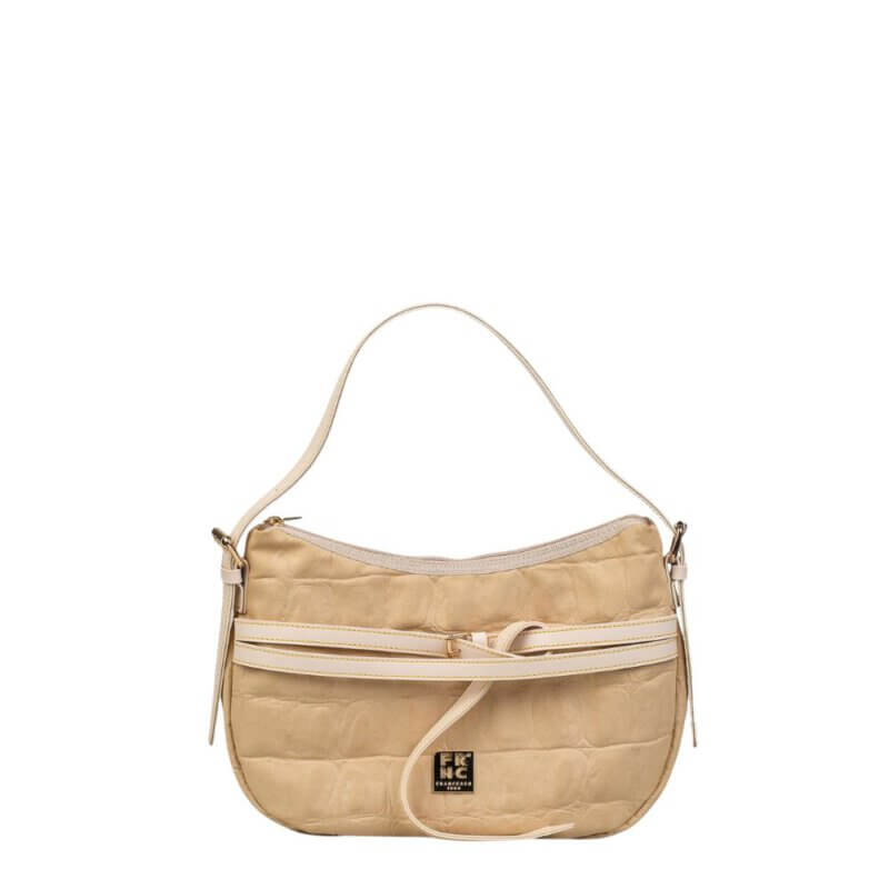 FRNC Γυναικεία Τσάντα Ώμου Μπέζ 6102 BG