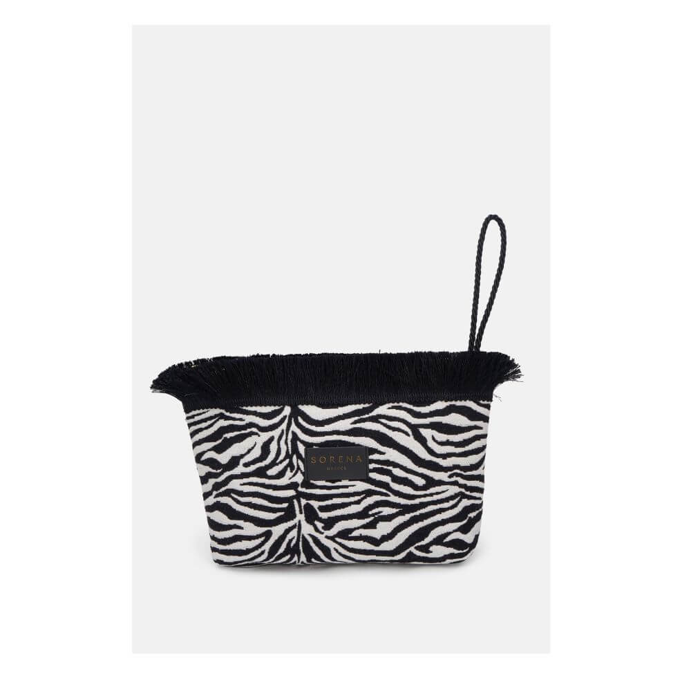SORENA Samiopoula Zebra Clutch Γυναικεία Τσάντα Χειρός/Χιαστί