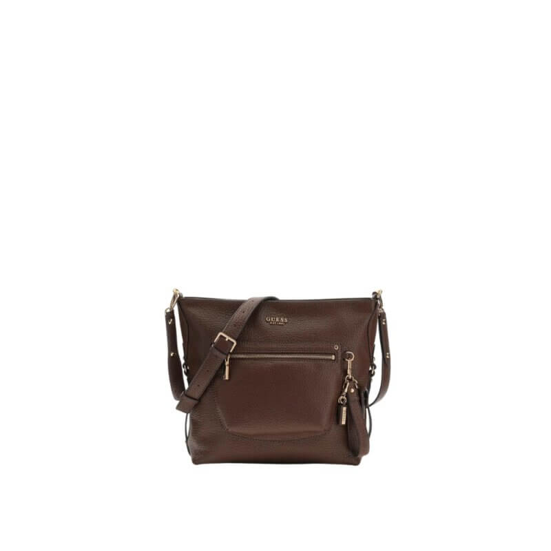 GUESS Marsha Γυναικεία Τσάντα Χιαστί Καφέ HWBG9501040-ESPRESSO