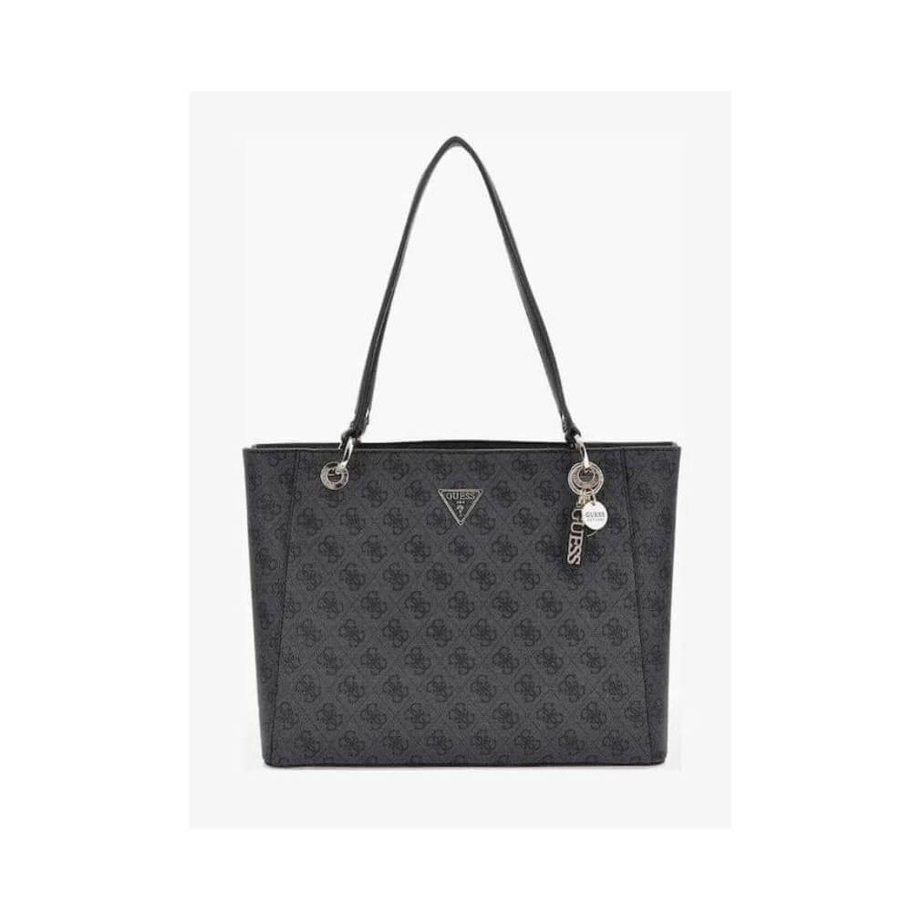 GUESS Noelle II Γυναικεία Τσάντα Ώμου Μαύρη HWBG9672250-Coal Logo