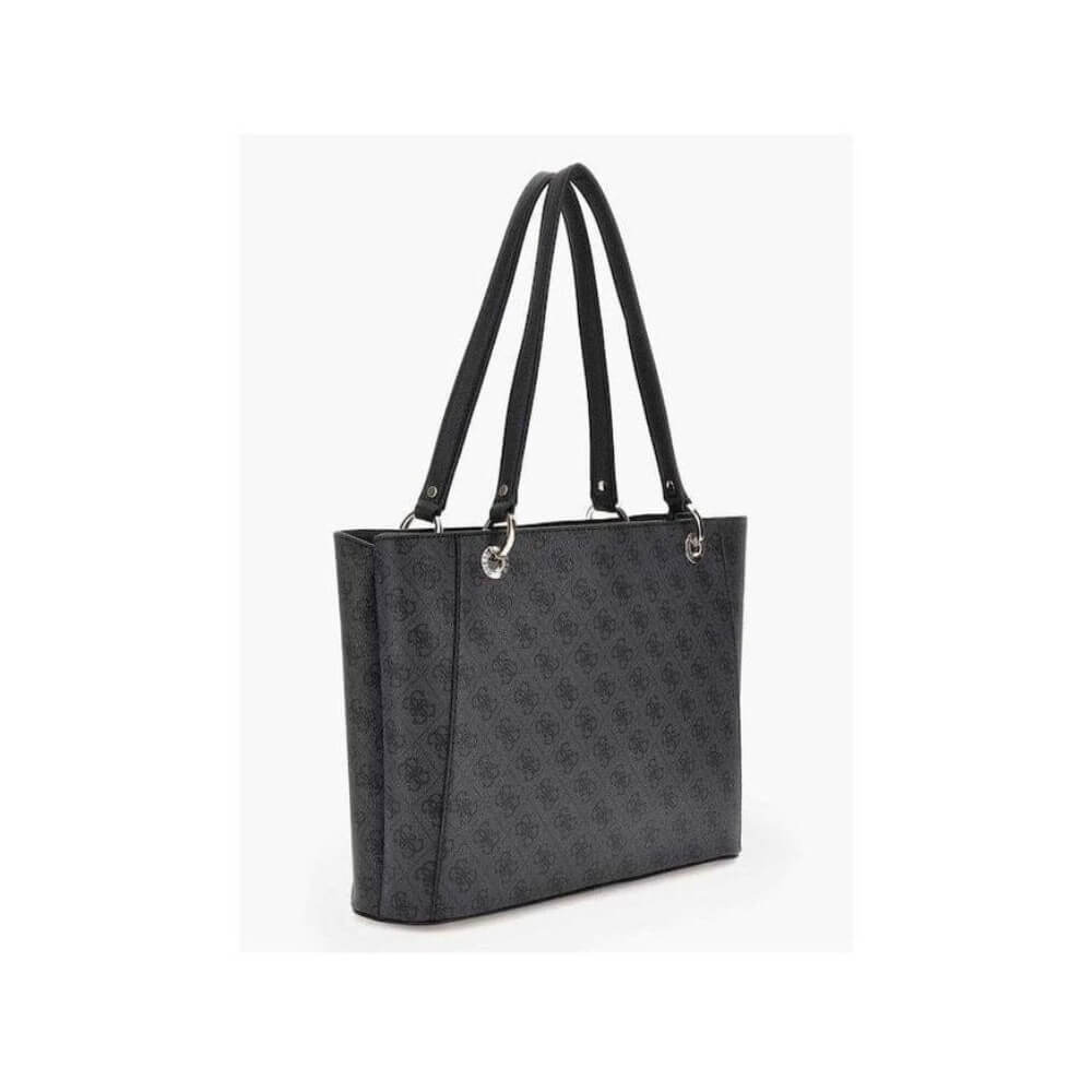 GUESS Noelle II Γυναικεία Τσάντα Ώμου Μαύρη HWBG9672250-Coal Logo