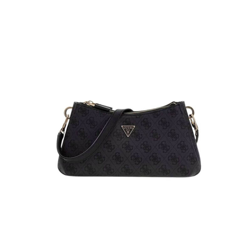 GUESS Noelle II Γυναικεία Τσάντα Χιαστί Μαύρη HWBG9672730-COAL LOGO