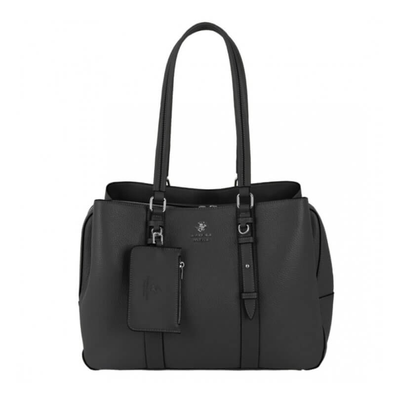 Beverly Hills Polo Club Γυναικεία Τσάντα Ώμου Μαύρη BH-4450-NERO