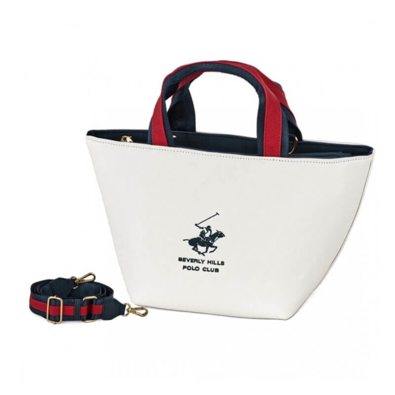 Beverly Hills Polo Club Γυναικεία Τσάντα Χειρός/Χιαστί Λευκή BH-4551 BIANCO