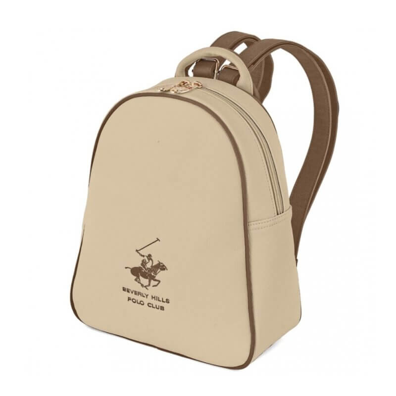 Beverly Hills Polo Club Γυναικεία Τσάντα Πλάτης Μπέζ BH-4552 BEIGE