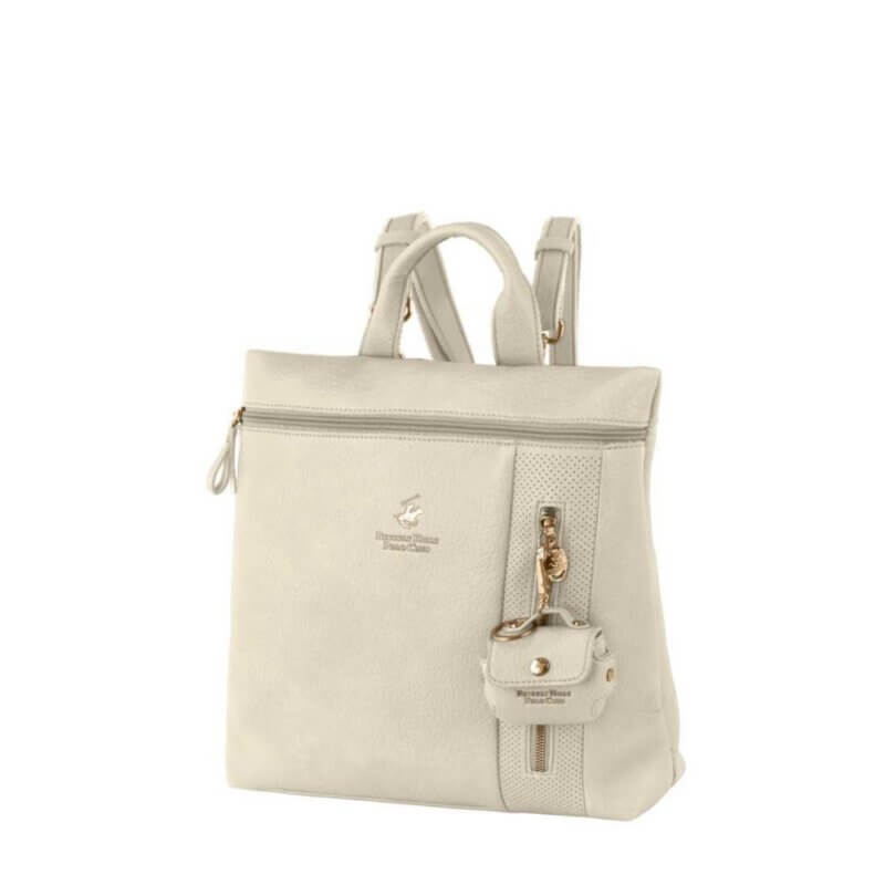 Beverly Hills Polo Club Γυναικεία Τσάντα Πλάτης Μπέζ BH-4564 BEIGE