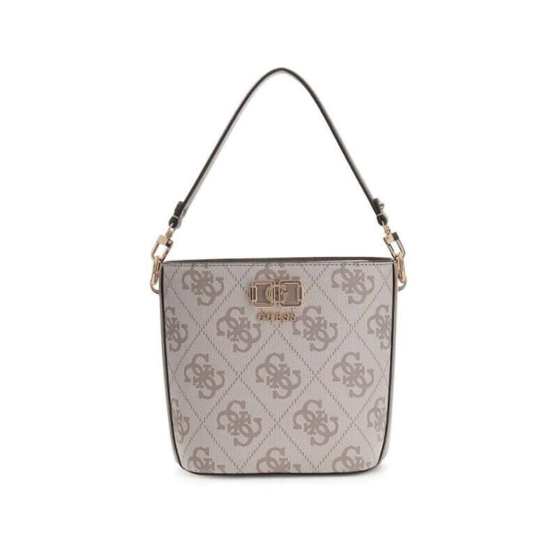 GUESS Karnilla Γυναικεία Τσάντα Ώμου/Χιαστί Γκρί HWOS9901010-Dark Taupe Logo