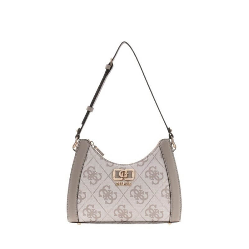 GUESS Karnilla Γυναικεία Τσάντα Ώμου Γκρί HWOS9901180-Dark Taupe Logo