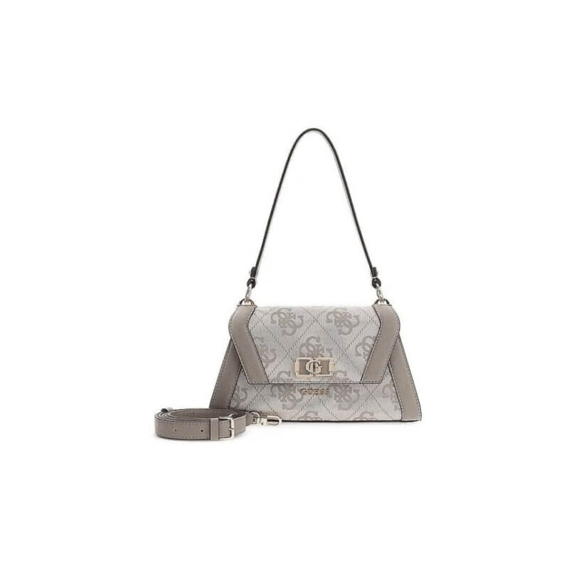 GUESS Karnilla Γυναικεία Τσάντα Ώμου/Χιαστί Γκρί HWOS9901190-Dark Taupe Logo