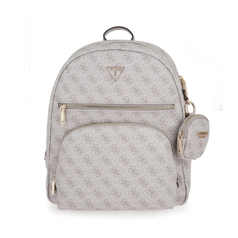 GUESS Power Play II Γυναικεία Τσάντα Πλάτης Γκρί HWSL7124350-Dark Taupe Logo