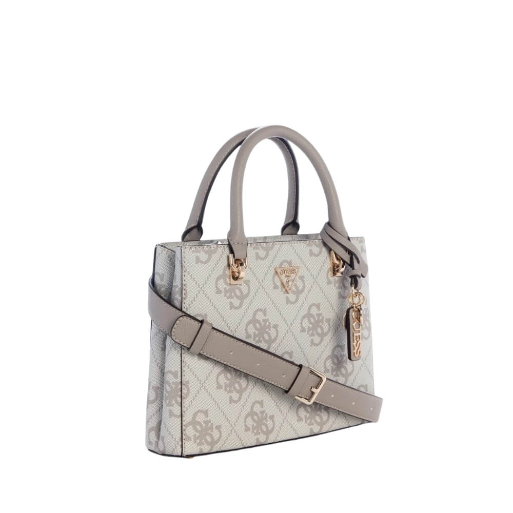 GUESS Noelle II Γυναικεία Τσάντα Χειρός/Χιαστί Γκρί HWSO9672050-DARK TAUPE LOGO