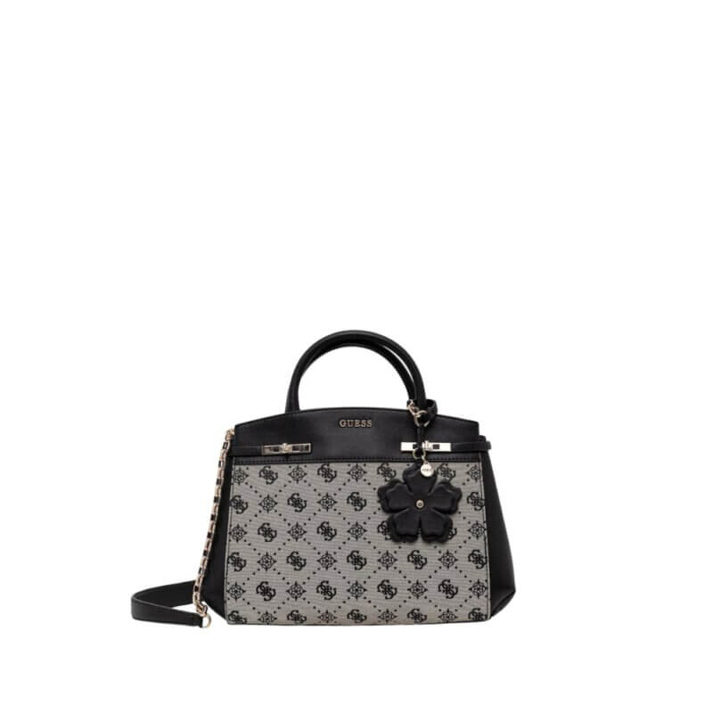 GUESS Melinda Logo Γυναικεία Τσάντα Χειρός/Χιαστί Μαύρη HWJP9902060-Black Logo