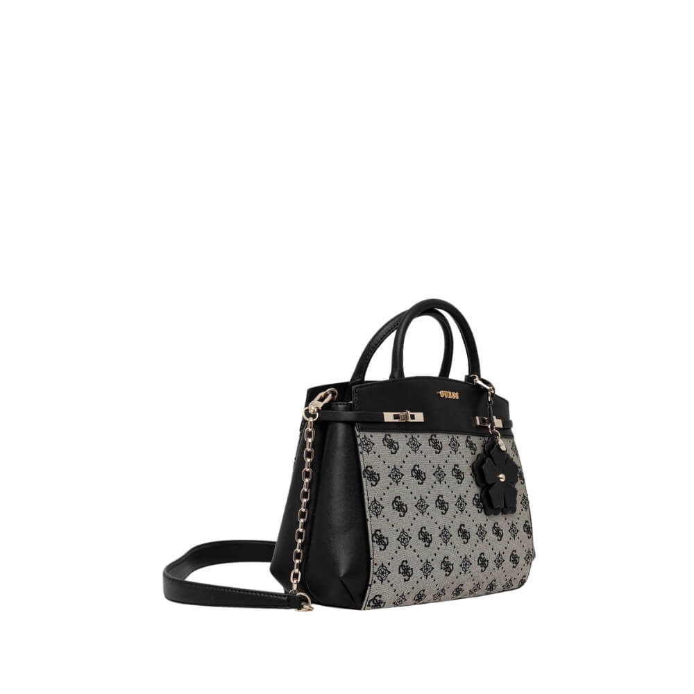 GUESS Melinda Logo Γυναικεία Τσάντα Χειρός/Χιαστί Μαύρη HWJP9902060-Black Logo