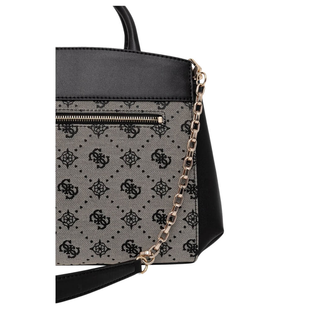GUESS Melinda Logo Γυναικεία Τσάντα Χειρός/Χιαστί Μαύρη HWJP9902060-Black Logo