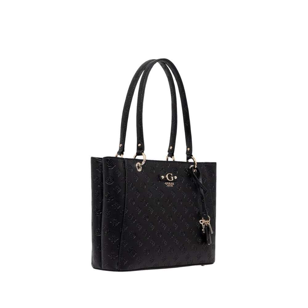 GUESS Dita Γυναικεία Τσάντα Ώμου Μαύρη HWPD7602250-BLACK LOGO