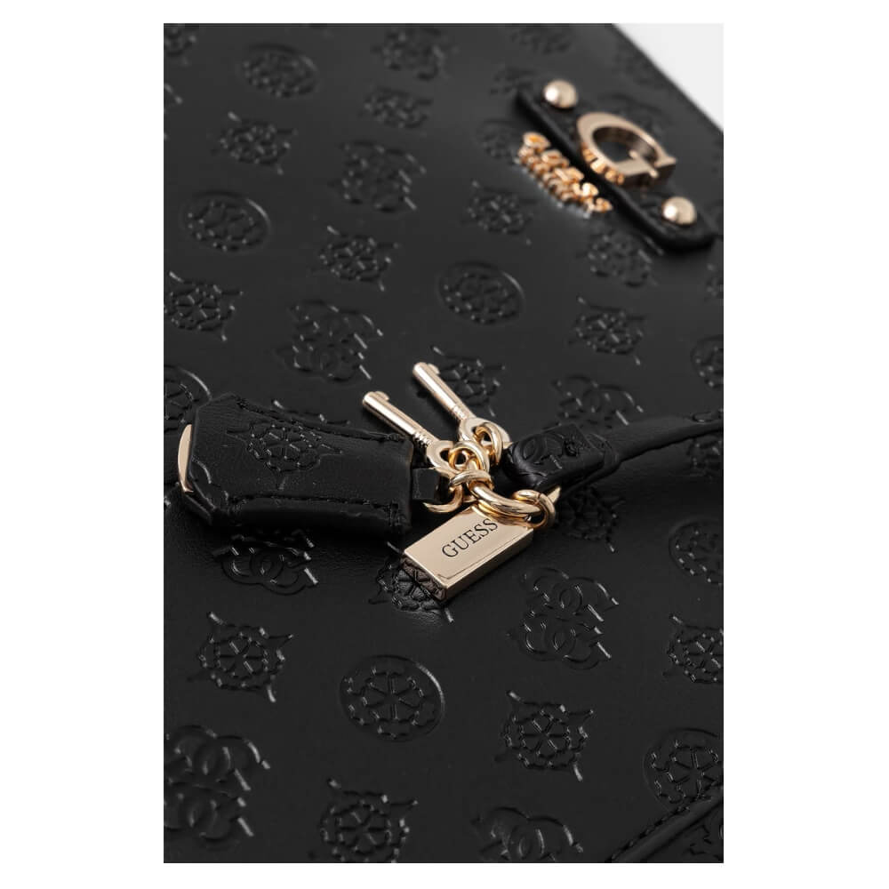 GUESS Dita Γυναικεία Τσάντα Ώμου Μαύρη HWPD7602250-BLACK LOGO