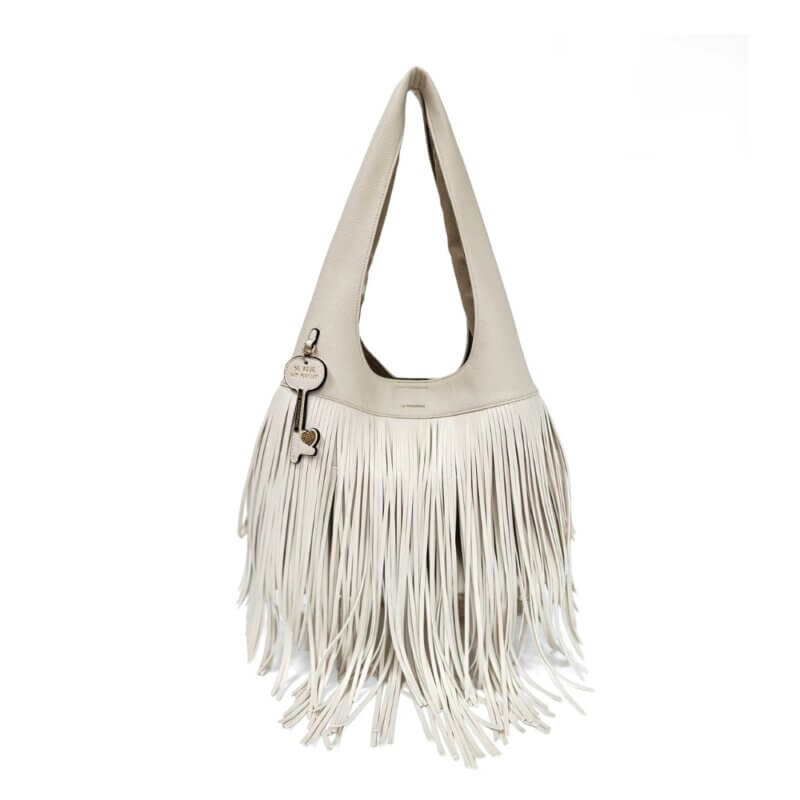 LE PANDORINE Fringe Shoulder Bag Γυναικεία Τσάντα Ώμου Μπέζ PS2610B01-C0R PANNA