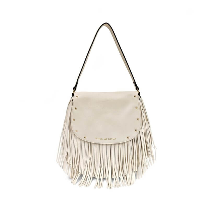 LE PANDORINE Fringe Shoulder Bag Γυναικεία Τσάντα Ώμου Μπέζ PS2610B02-C0R PANNA