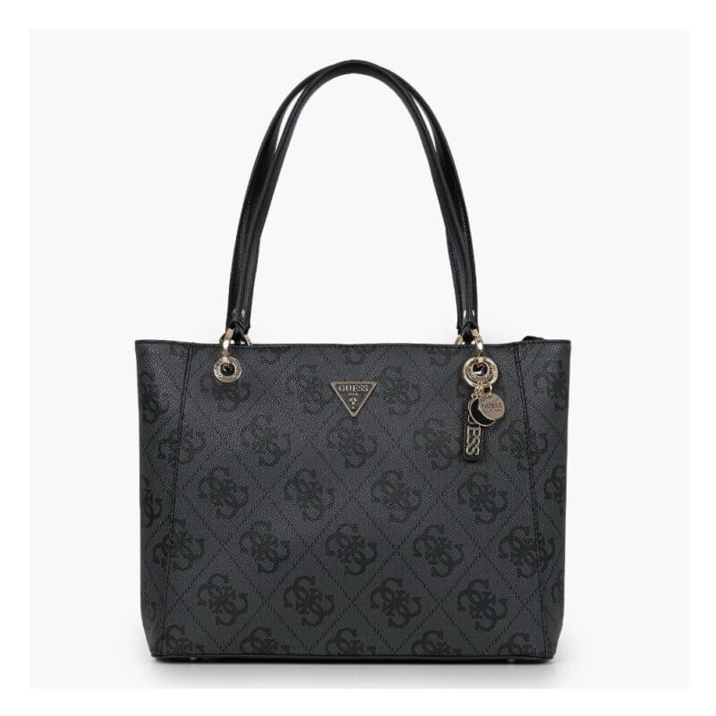 GUESS Noelle II Γυναικεία Τσάντα Ώμου Μαύρη HWSO9672250-Coal Logo