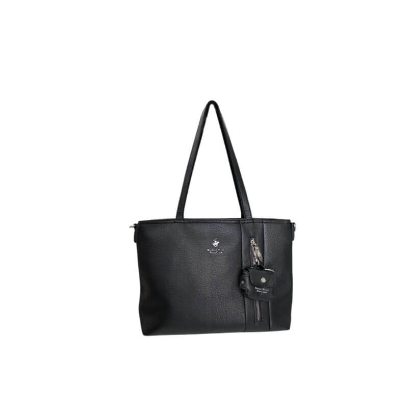 Beverly Hills Polo Club Γυναικεία Τσάντα Ώμου Μαύρη BH-4560 NERO