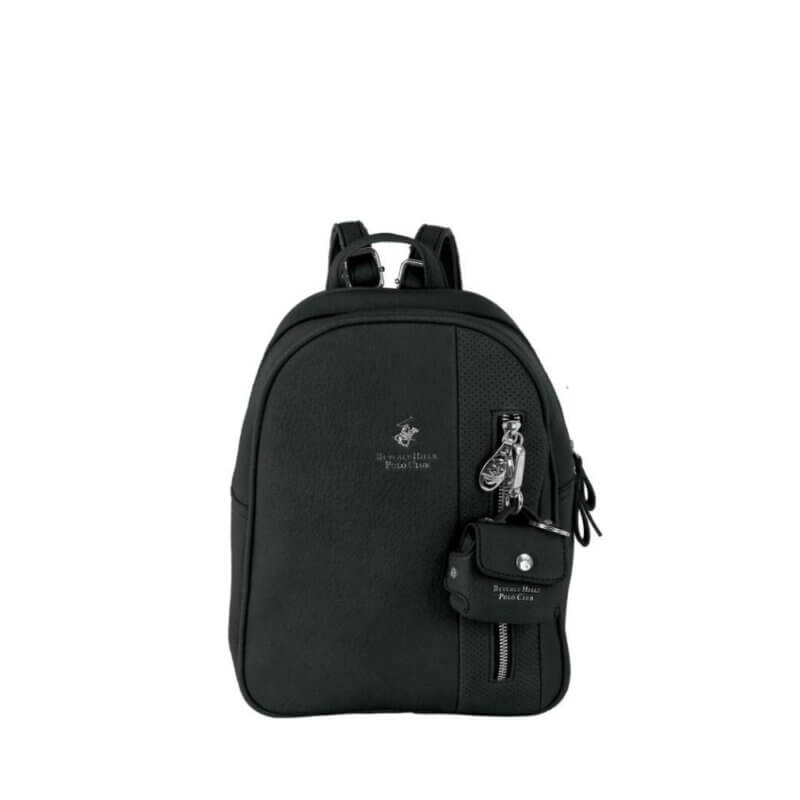Beverly Hills Polo Club Γυναικεία Τσάντα Πλάτης Μαύρη BH-4563 NERO