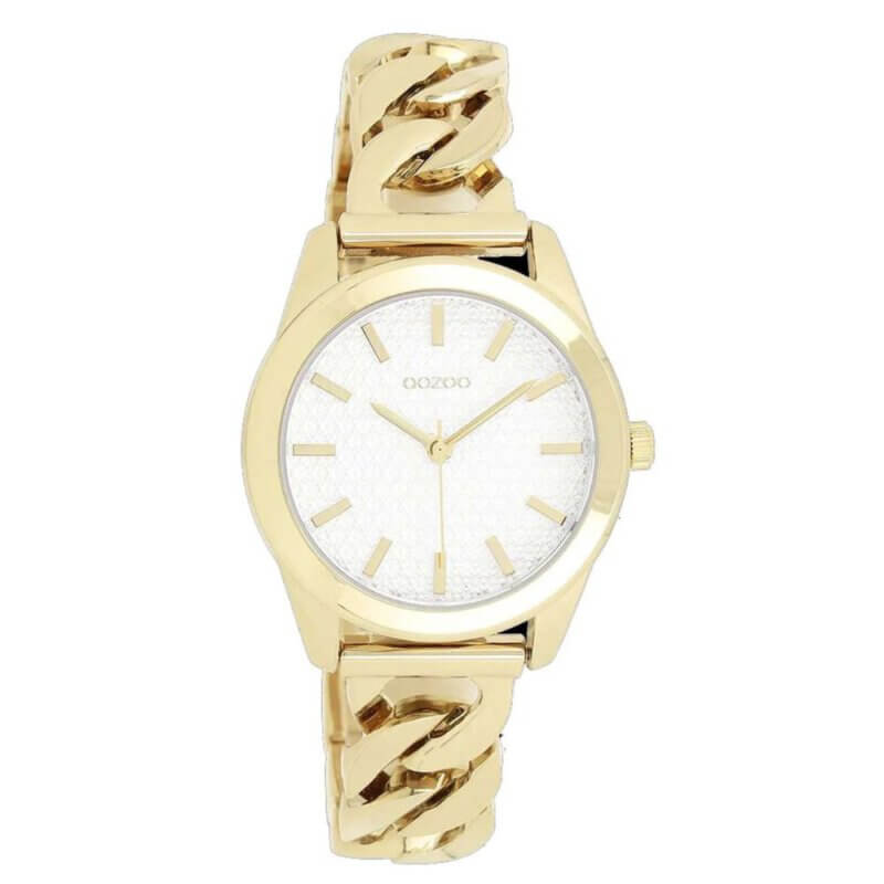 OOZOO Timepieces Stainless Steel Γυναικείο Ρολόι Χρυσό C11419