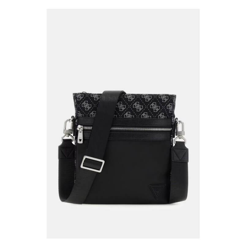 GUESS Berlin Ανδρικό Τσαντάκι Χιαστί Μαύρο HMBENPP6123-BLA
