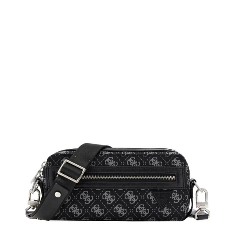 GUESS Berlin Camera Bag Ανδρικό Τσαντάκι Χειρός/Χιαστί Μαύρο HMBENPP6250-DAB
