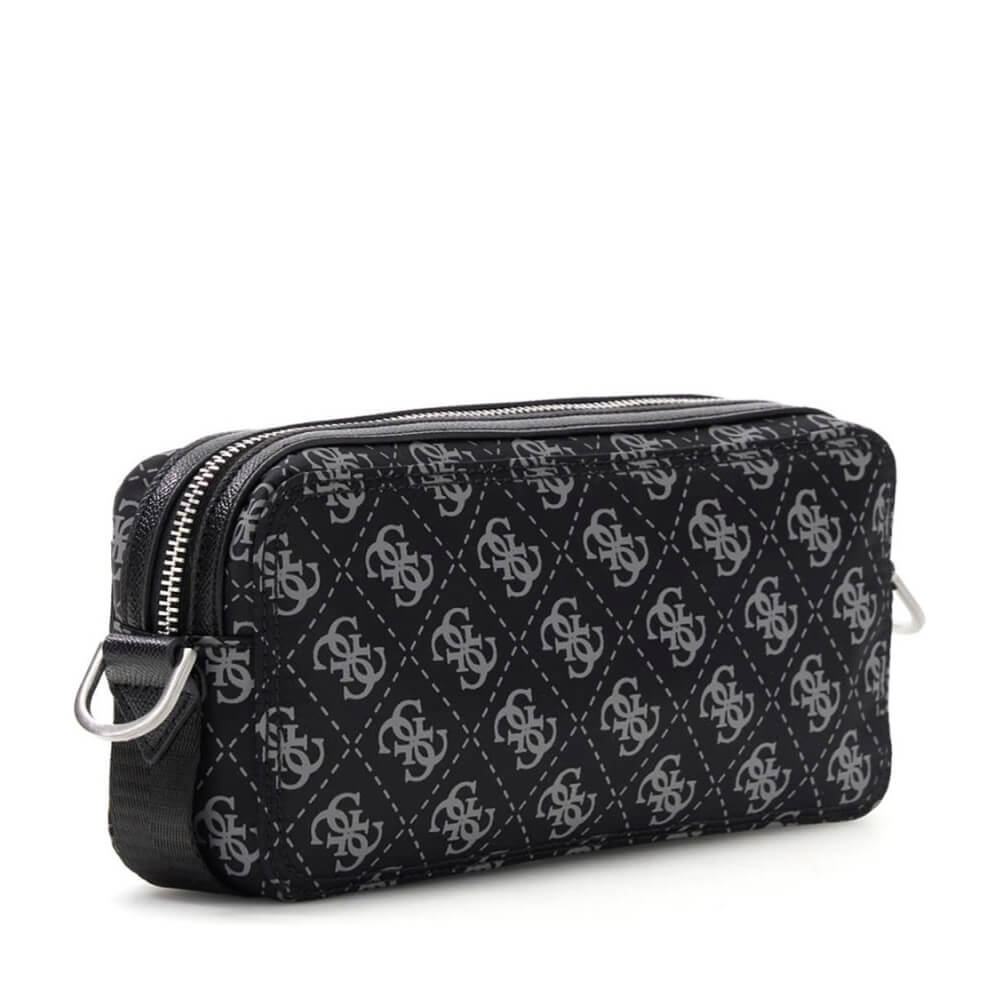 GUESS Berlin Camera Bag Ανδρικό Τσαντάκι Χειρός/Χιαστί Μαύρο HMBENPP6250-DAB