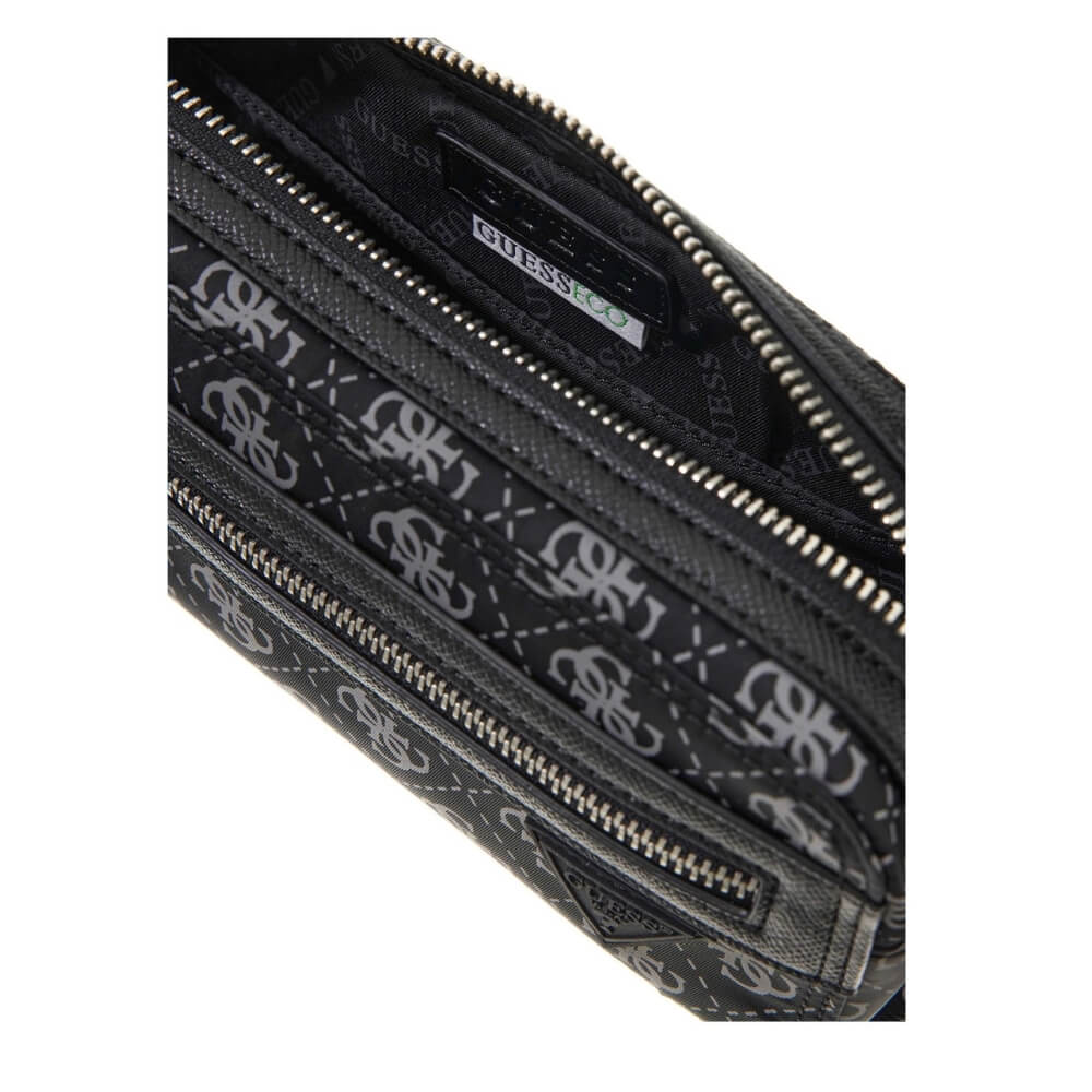 GUESS Berlin Camera Bag Ανδρικό Τσαντάκι Χειρός/Χιαστί Μαύρο HMBENPP6250-DAB