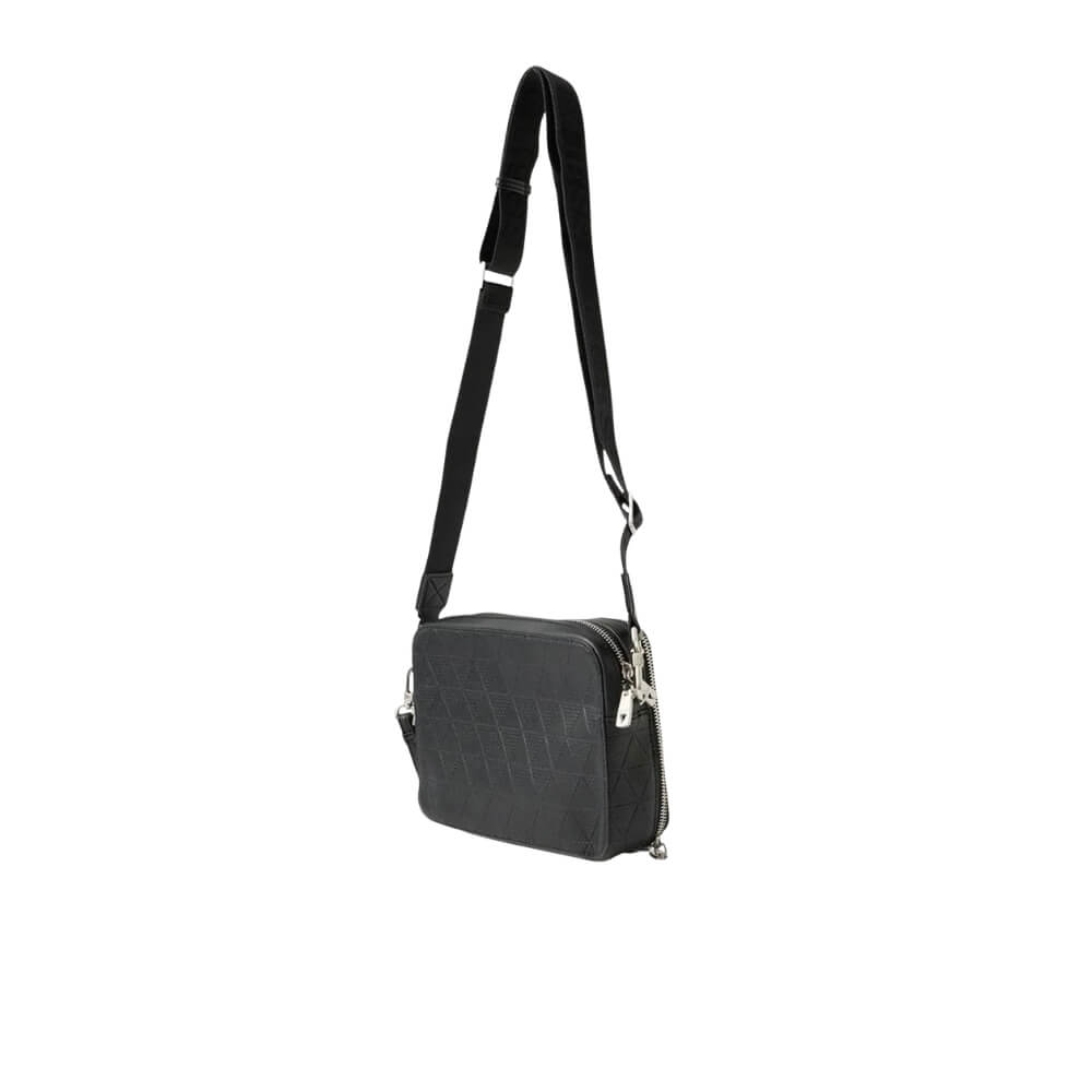 GUESS Torino Camera Bag Double Zip Ανδρικό Τσαντάκι Χειρός/Χιαστί Μαύρο HMTOTEP6139-BLA