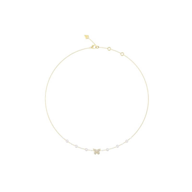 GUESS Steel Borboleta Γυναικείο Κολιέ Χρυσό JUBN06125JWYGT/U