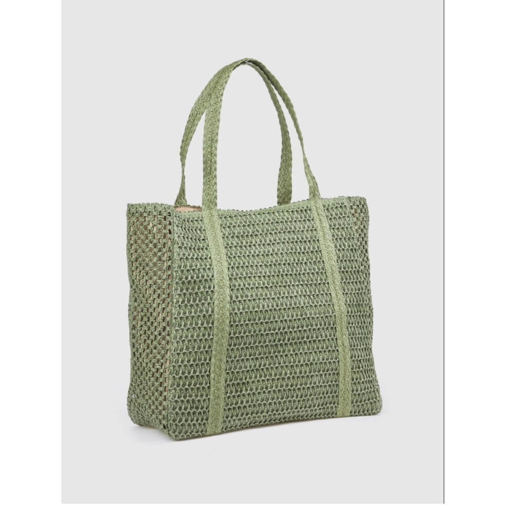 VERDE Γυναικεία Τσάντα Θαλάσσης Χακί 48-0000301 KHAKI