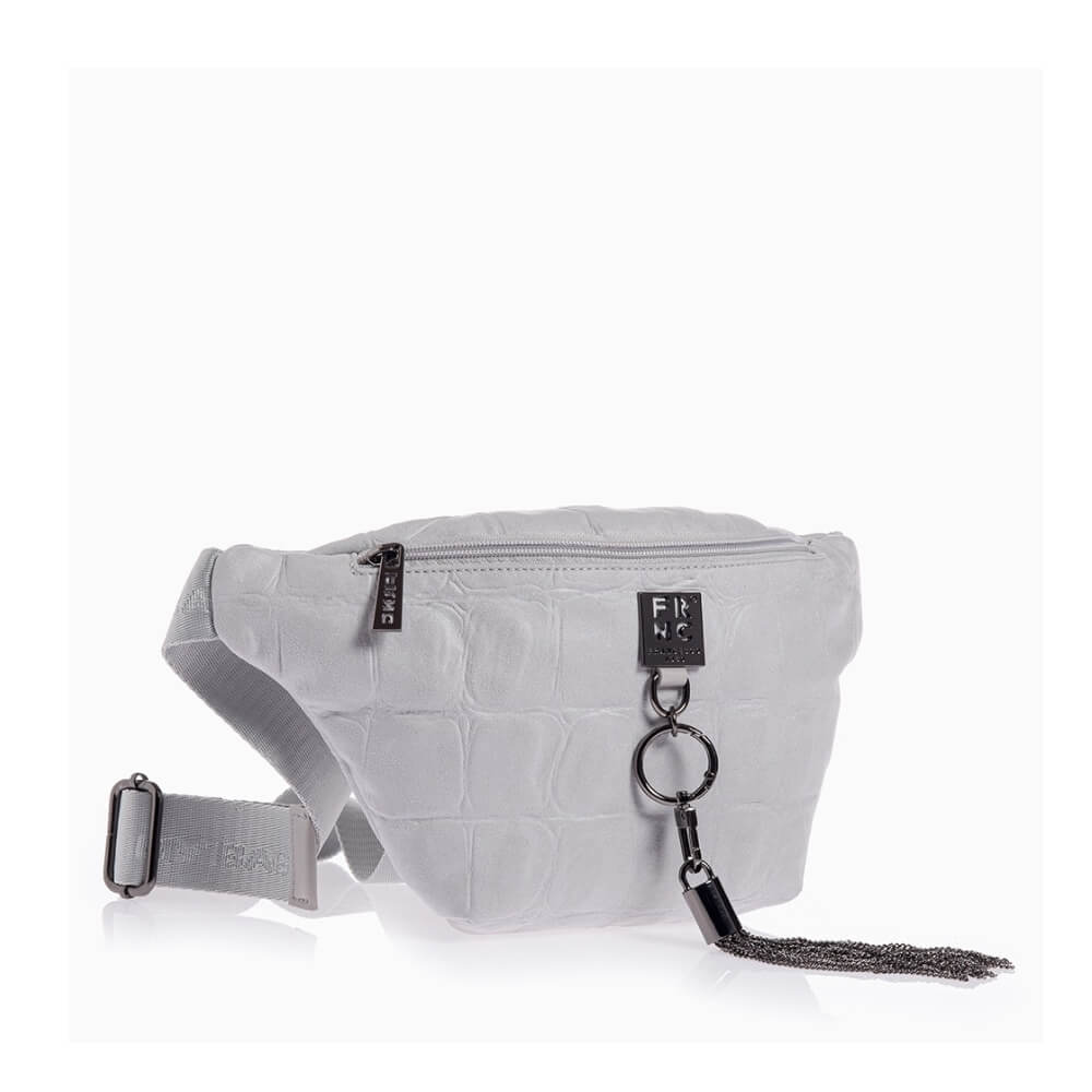 FRNC Γυναικεία Τσάντα Μέσης/Crossbody Γκρί 6130 OFW