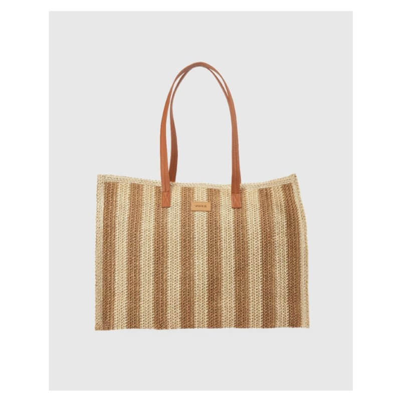VERDE Γυναικεία Τσάντα Θαλάσσης Μπέζ 14-0000450 BEIGE