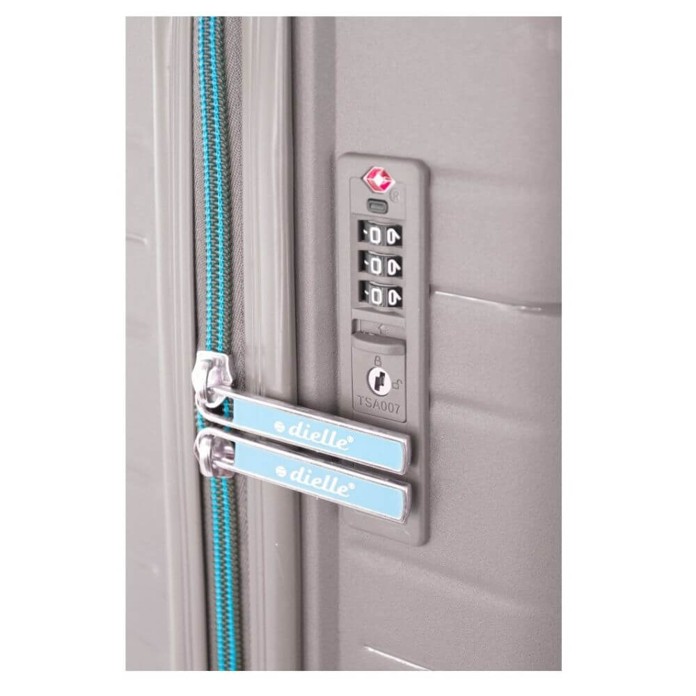 DIELLE Βαλίτσα Καμπίνας Μεσαία 65cm Γκρί 210/60-GRIGIO
