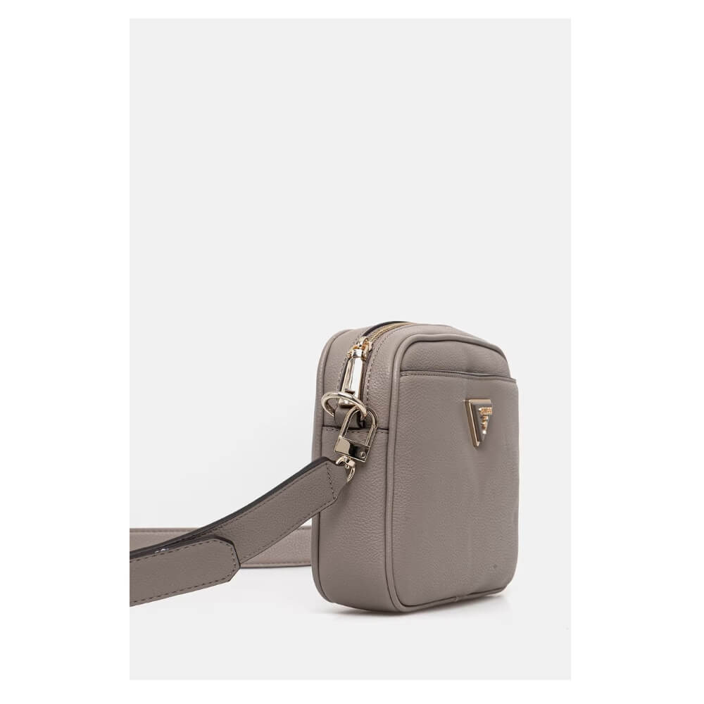 GUESS Meridian Γυναικεία Τσάντα Χιαστί Εκρού HWBG6974140-DARK TAUPE