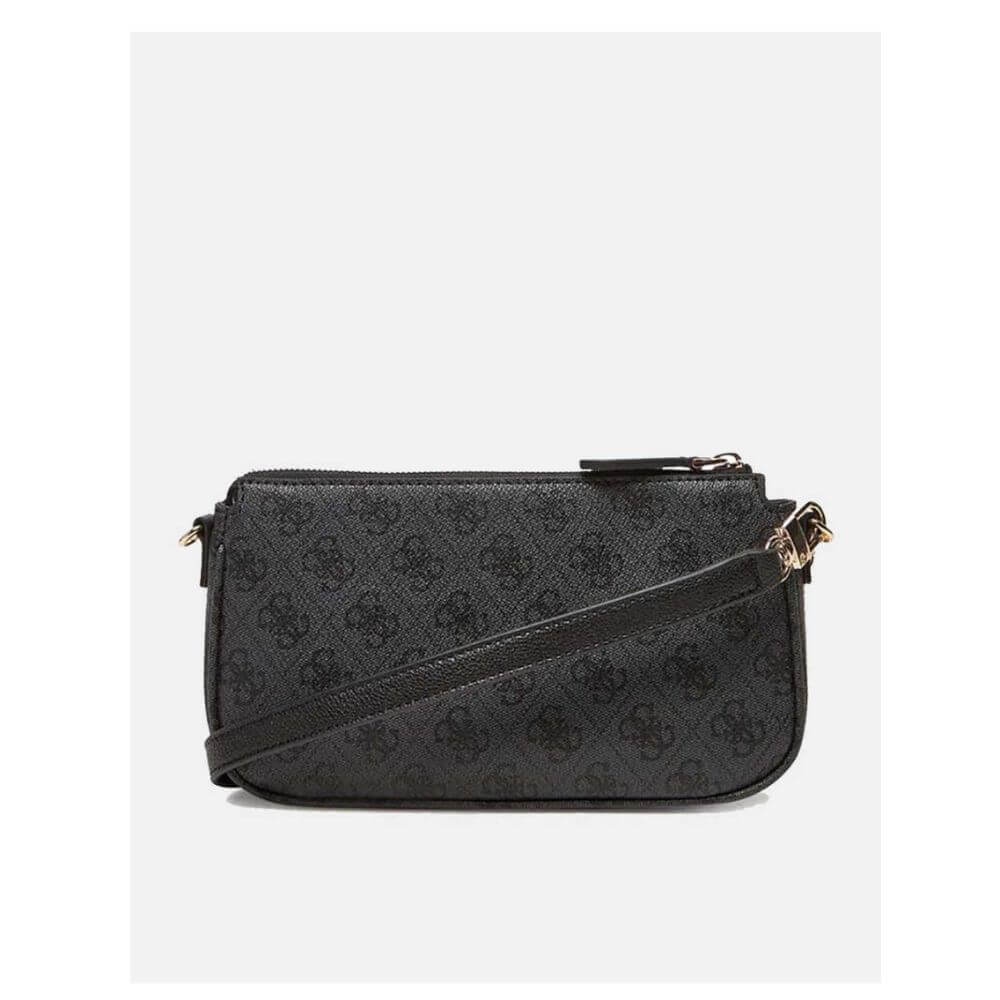 GUESS Noelle II Mini Γυναικεία Τσάντα Χειρός/Χιαστί Γκρί HWBG9672710-COAL LOGO