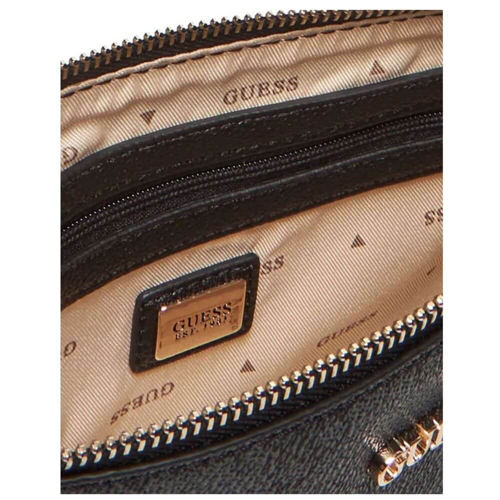 GUESS Noelle II Mini Γυναικεία Τσάντα Χειρός/Χιαστί Γκρί HWBG9672710-COAL LOGO