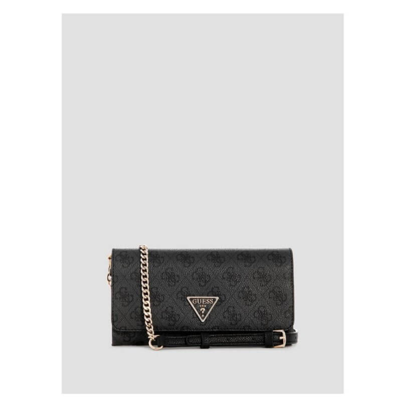 GUESS Noelle Mini Γυναικεία Τσάντα/Πορτοφόλι Μαύρη HWBG9672750-COAL LOGO