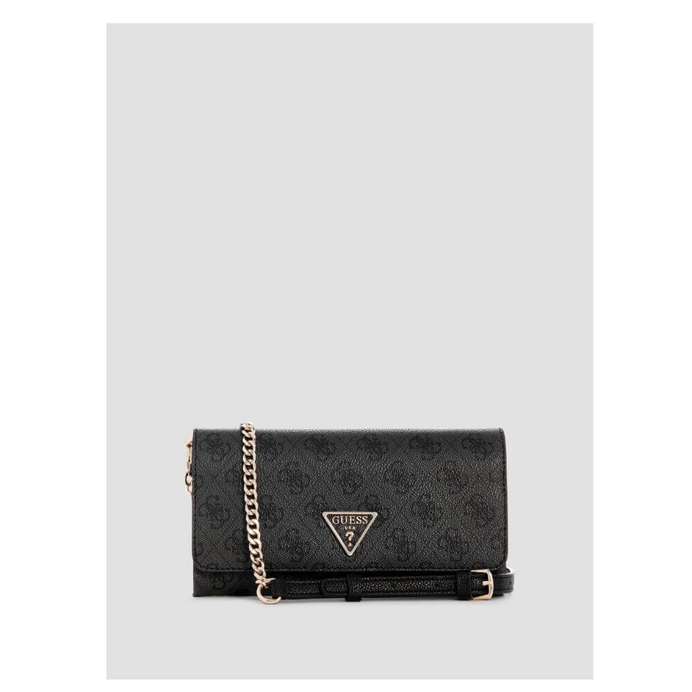 GUESS Noelle Mini Γυναικεία Τσάντα/Πορτοφόλι Μαύρη HWBG9672750-COAL LOGO