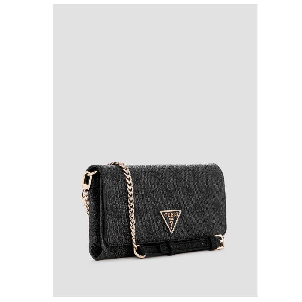 GUESS Noelle Mini Γυναικεία Τσάντα/Πορτοφόλι Μαύρη HWBG9672750-COAL LOGO