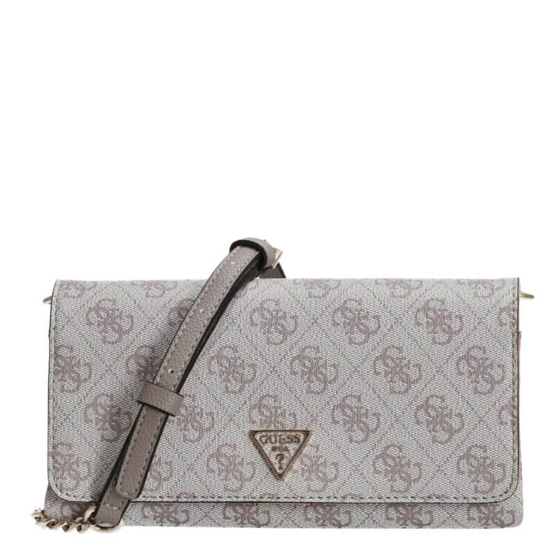 GUESS Noelle Mini Γυναικεία Τσάντα/Πορτοφόλι Γκρί HWBG9672750-DARK TAUPE LOGO