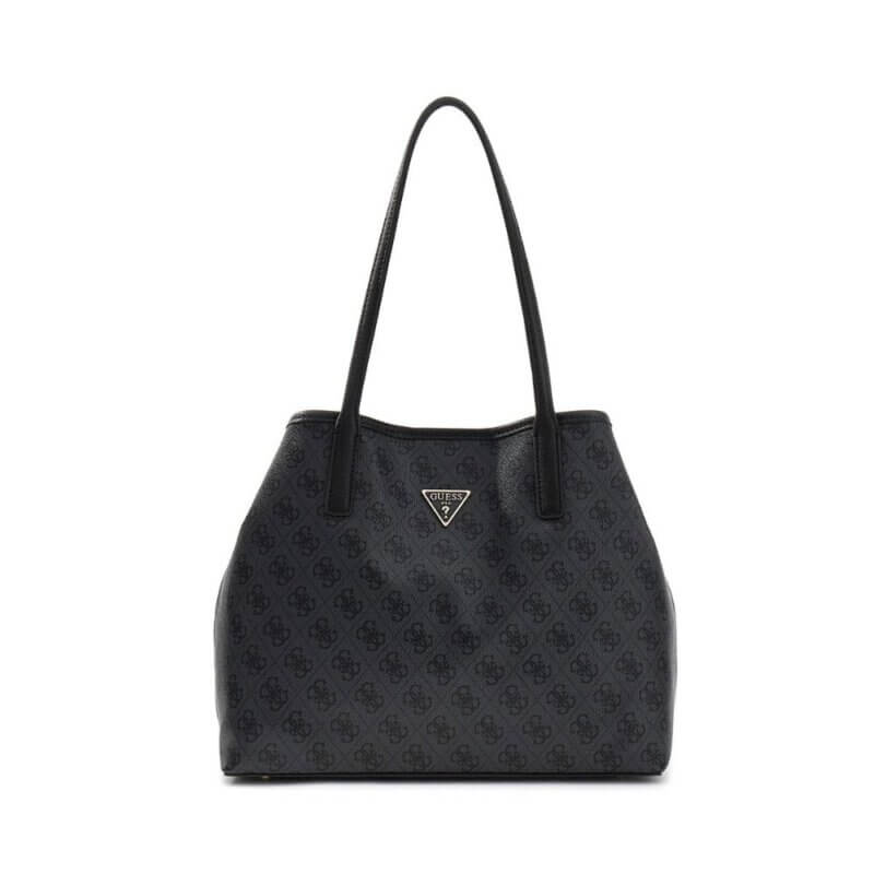 GUESS Victtoria Γυναικεία Τσάντα Ώμου Γκρί ESG951428-COAL LOGO