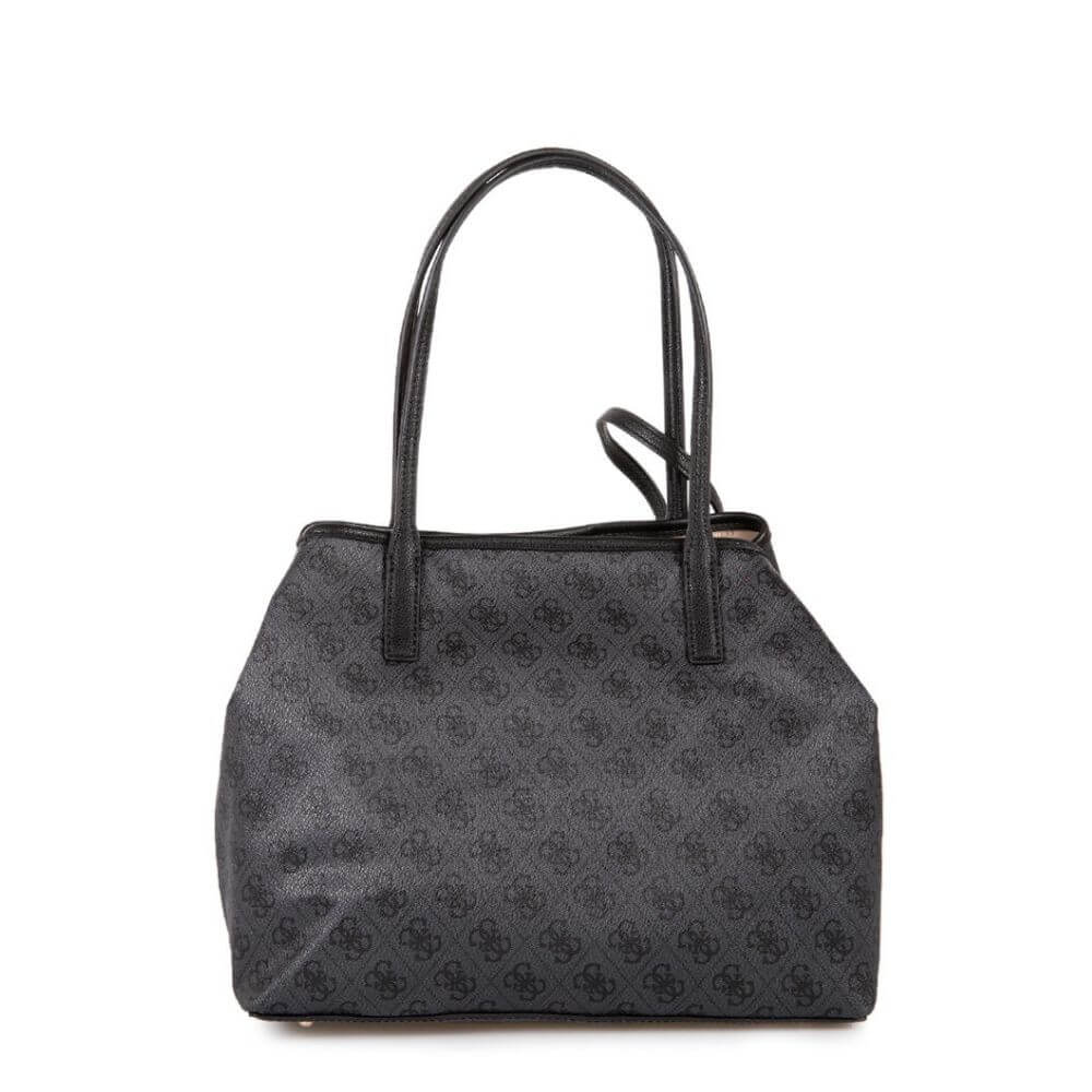 GUESS Victtoria Γυναικεία Τσάντα Ώμου Γκρί ESG951428-COAL LOGO